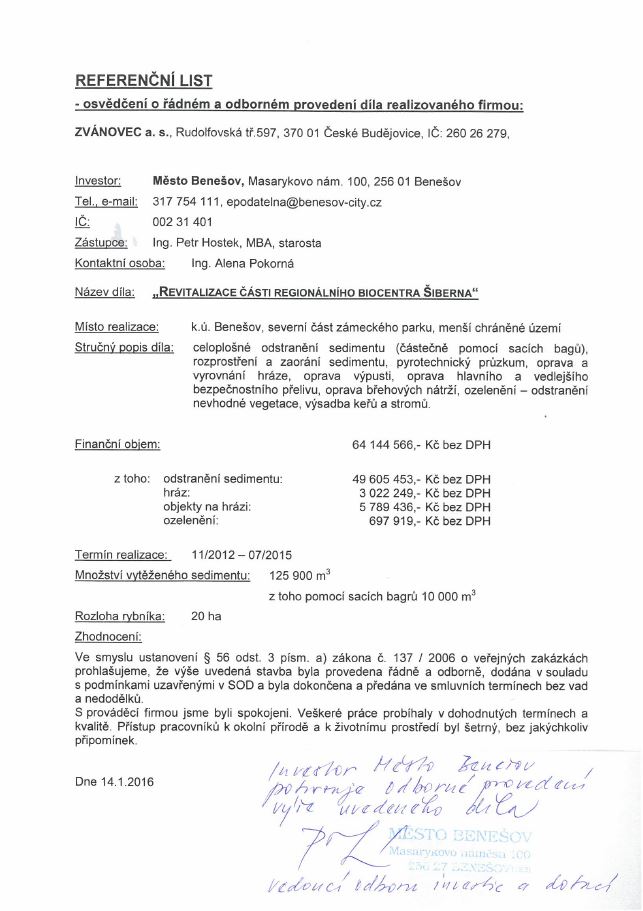 Revitalizace Biocentra Šiberna